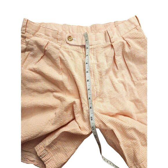 Peter Millar seersucker Cotton Men's 32x7.5 shorts,striped,Casual pleated - Picture 5 of 9